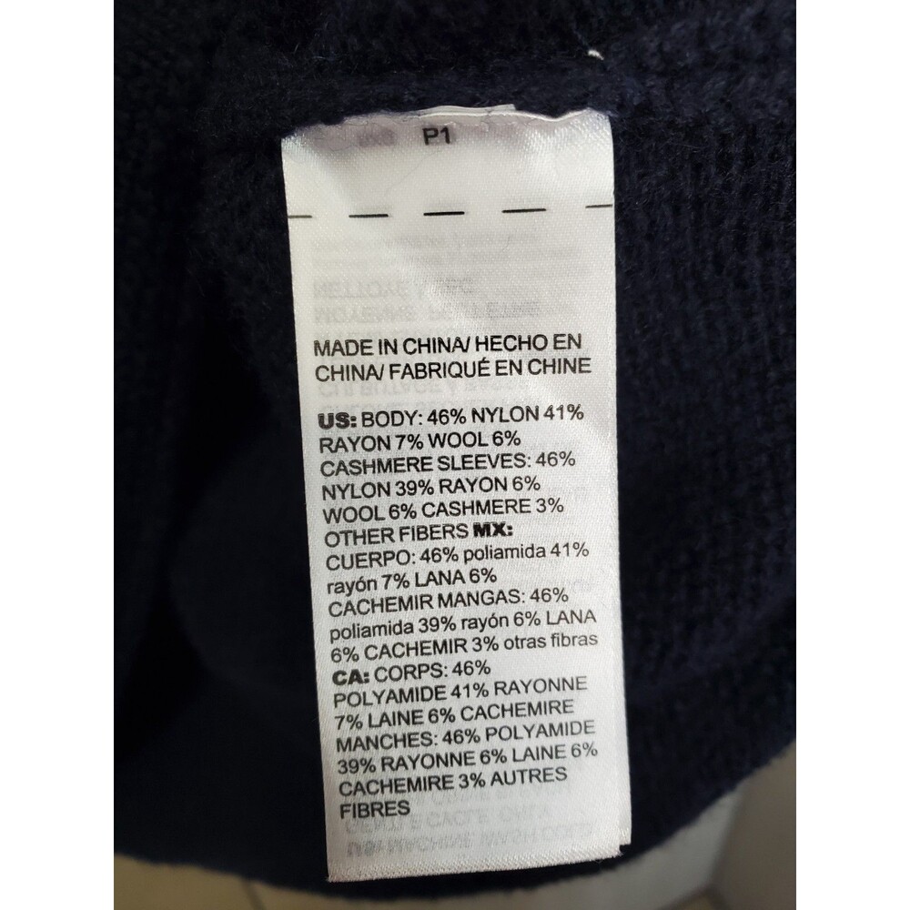 Chico's Wool/Cashmere Blend Boat Neck Flared Glitter Sleeve Sweater Size 2 Large - Picture 6 of 9